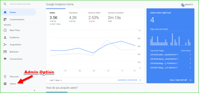 How to add a new website in Google Analytics
